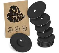 MySweetStitch - 10 x Parche FreeStyle Libre 3 Redondo con agujero de ventilación, Overpatch Ø 60 mm, protector sensor, parches sensor, impermeable, transpirable, suave para la piel, Negro