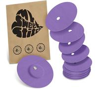 MySweetStitch - 10 x Parche FreeStyle Libre 3 Redondo con agujero de ventilación, Overpatch Ø 60 mm, protector sensor, parches sensor, impermeable, transpirable, suave para la piel, Morado