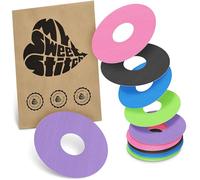 MySweetStitch - 10 x Parche FreeStyle Libre 3 Redondo, Ringpatch Ø 60 mm, interior Ø 20 mm, protector sensor, parches sensor, impermeable, transpirable, suave para la piel, Rainbow