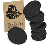 MySweetStitch - 10x Parche Sensor universal redondo, apósito de fijación para FreeStyle Libre 3, Dexcom G7, Omnipod y más, impermeable, transpirable, suave para la piel, Negro