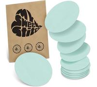MySweetStitch - 10x Parche Sensor universal redondo, apósito de fijación para FreeStyle Libre 3, Dexcom G7, Omnipod y más, impermeable, transpirable, suave para la piel, Menta
