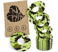 MySweetStitch - 25 x Freestyle Libre 3 tiritas redondas, diámetro exterior 60 mm, diámetro interior de 20 mm, impermeable, transpirable, hipoalergénica, camuflaje