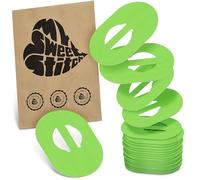 MySweetStitch - 25 x Parche Enlite Guardian, Overpatch Ø 80 x 65 mm, interior Ø 10 mm, protector sensor, parches sensor, impermeable, transpirable, suave para la piel, Verde