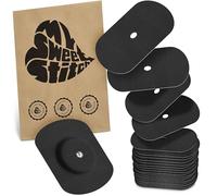 MySweetStitch - 25 x Parche FreeStyle Libre 1 & 2 Oval con agujero de ventilación, Overpatch Ø 70 x 55 mm, protector sensor, parches sensor, impermeable, transpirable, suave para la piel, Negro