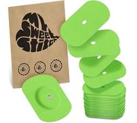 MySweetStitch - 25 x Parche FreeStyle Libre 1 & 2 Oval con agujero de ventilación, Overpatch Ø 70 x 55 mm, protector sensor, parches sensor, impermeable, transpirable, suave para la piel, Verde