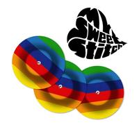 MySweetStitch - 25 x Parche FreeStyle Libre 1 & 2 Redondo con agujero de ventilación, Overpatch Ø 65 mm, protector sensor, parches sensor, impermeable, transpirable, Pride