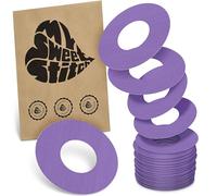 MySweetStitch - 25 x Parche FreeStyle Libre 1 & 2, Ringpatch Ø 65 mm, interior Ø 28 mm, protector sensor, parches sensor, impermeable, transpirable, suave para la piel, Morado
