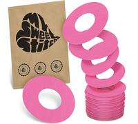 MySweetStitch - 25 x Parche FreeStyle Libre 1 & 2, Ringpatch Ø 65 mm, interior Ø 28 mm, protector sensor, parches sensor, impermeable, transpirable, suave para la piel, Rosa