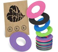 MySweetStitch - 25 x Parche FreeStyle Libre 1 & 2, Ringpatch Ø 65 mm, interior Ø 28 mm, protector sensor, parches sensor, impermeable, transpirable, suave para la piel, Arcoíris