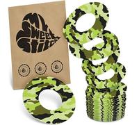 MySweetStitch - 25 x Parche para Freestyle Libre 1 & 2, Redondo, Exterior Ø 65mm, Interior Ø 28mm, Resistente al agua, Transpirable, Amigable con la piel, Camuflaje