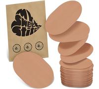 MySweetStitch - 25x Parche Sensor universal ovalado, apósito de fijación para FreeStyle Libre 3, Dexcom G7, Omnipod y más, impermeable, transpirable, suave para la piel, Beige