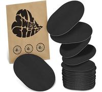 MySweetStitch - 25x Parche Sensor universal ovalado, apósito de fijación para FreeStyle Libre 3, Dexcom G7, Omnipod y más, impermeable, transpirable, suave para la piel, Negro