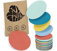 MySweetStitch - 25x Parche Sensor universal redondo, apósito de fijación para FreeStyle Libre 3, Dexcom G7, Omnipod y más, impermeable, transpirable, suave para la piel, Pastel