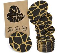 MySweetStitch - 25x Parche Sensor universal redondo, apósito de fijación para FreeStyle Libre 3, Dexcom G7, Omnipod y más, impermeable, transpirable, suave para la piel, Savannah