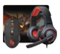 Mysz Defender Devourer MHP-006 Kit Gammer ratón 5 Botones, Auriculares con microfono y Alfombrilla