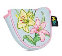 mytag Lily - Fundas para cabeza de palo de golf bordadas pesadas, bonita funda para cabeza de palo de golf para niñas y mujeres, funda de cuero de primera calidad, duradera y resistente al desgaste