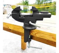 MYTEC - Minitornillo de banco con abrazadera y mandíbulas de nailon, 5 cm, color negro