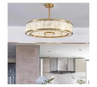 MYTGHBF Lámpara de Techo Redonda Vintage con diseño de Nubes de Cristal para Sala de Estar, Restaurante, luz LED, lámpara de diseño Europeo de Lujo, iluminación Moderna.(60cm)
