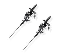 Myth of The Moon Hypoallergenic Ear Hook Piercing Earrings - Creative Star Moon Earring, Lightweight Comfort for Sensitive Ears Gifts for Best Friend (B)