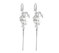 Myth of The Moon - Pendientes de gancho para la oreja, aretes creativos de estrella y luna para mujer, aretes de piercing vintage para mujer, aretes punk rock, gótico, regalo de joyería de Halloween