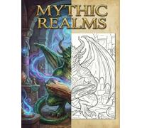 Mythic Realms: A Side-by-Side Fantasy Coloring Adventure: Explore & Color Dragons, Fairies, Pirates, and Magical Beasts with Full-Color Reference Guides