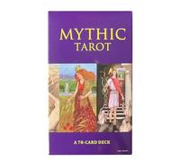 Mythic Tarot Deck, English Fortunetelling Cards, 78 Sheet Party Board Set, Beginner-Friendly Symbolic Design, Ideal para School Camping Team Use, Interactive Group Activities