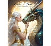 Mythical Bonds: Elven Masters and Their Mythical Guardians: A Fantasy Coloring Book Featuring Dragons, Griffins, and Magical Creatures