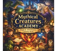 Mythical Creatures Academy Coloring Book: A Magical Fantasy Adventure with Dragons, Unicorns, Phoenix & Enchanted School Scenes for Kids Ages 4-12