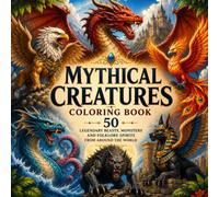 MYTHICAL CREATURES COLORING BOOK: 50 Legendary Beasts, Monsters and Folklore Spirits from Around the World