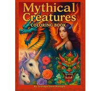 Mythical Creatures Coloring Book: Unleash Your Imagination with 50 Fantasy Coloring Pages Featuring Unicorns, Dragons, Phoenixes & More. Perfect for Adults and Teens.