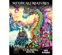Mythical Creatures Grayscale Coloring Book: Fantasy & Enchanted Legendary Creatures, Dragons, Fairies, Elves, Haunted Forest Beings & Magical Animals ... relief (Fantasy Creatures Coloring Books)