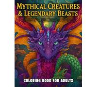 Mythical Creatures & Legendary Beasts Coloring Book for Adults: Whimsical Fantasy Designs for Stress Relief, Relaxation, and Creative Escape