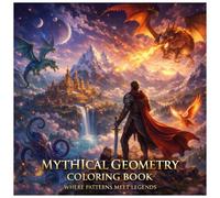 Mythical Geometry Coloring Book: Where Sacred Patterns Meet Ancient Legends