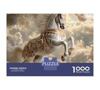 Mythical Horse-Fantasy Art Style Puzzles Imposible,desafío para Adultos Entretenimiento Creativo 1000 Piezas Obra De Arte De Juego De para Adultos, Regalos A Partir De 14 Años 52x38cm/1000pcs
