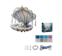 Mythical Ocean Series DIY Bead Kit, 3D Marine Animal Figurine Beading Craft Set, Ocean Themed Beads & Charms Supplies for Handmade Ornaments, Craft For Craft Enthusiasts (Shell)