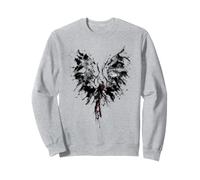 Mythical Phoenix Bird Rise from Ashes Watercolor Graphic Sudadera