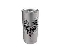 Mythical Phoenix Bird Rise From Ashes Watercolor Graphic Vaso térmico de acero inoxidable de doble pared