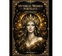 Mythical Women Portraits: An Adult Coloring Book of Divine Beauty, Power & Fantasy - 80 Hand-Drawn Designs