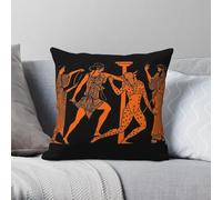 Mytho Theseus And The Minotauro - Funda de almohada cuadrada de poliéster y lino, terciopelo, con cremallera, decorativa, para sofá