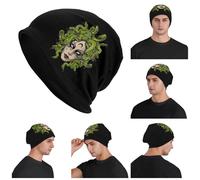 Mythological Greek Medusa Unisex Adult Beanies Caps Knitting Bonnet Hat Warm Fashion Autumn Winter Outdoor Skullies Hats
