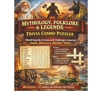 Mythology, Folklore & Legends Trivia Combo Puzzles: Word Search & Crossword Challenges Featuring Gods, Heroes & Mythic Tales