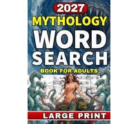 Mythology Word Search: Large Print Word Search Puzzle Book for Adults | Featuring Greek Mythology, Norse Gods, Ancient History, Monsters, Goddesses, and More