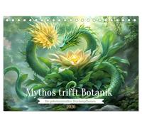 Mythos trifft Botanik - Die geheimnisvollen Drachenpflanzen (Tischkalender 2026 DIN A5 quer), CALVENDO Monatskalender: Ein Jahr Kunst der Drachen Flora.