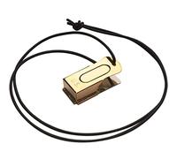 Mythrojan Pet Training Clicker Brass & Steel Clicker Dog Training Clicker Puppy Dog Training Clicker Cricket Clicker U.S. Engraved Clicker WII Military Gear Metal Clicker with Leather Cord