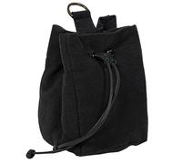 Mythrojan Riñonera con cordón para Accesorios de Disfraz renacentista, Color Negro