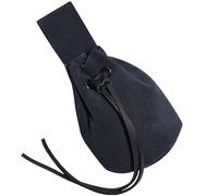 Mythrojan Riñonera Medieval con cordón, Ideal para recreación SCA Larp y Feria de REN, Azul (Denim), 5" x 6"