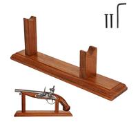 Mythrojan Soporte de madera maciza para pistola, soporte de madera resistente para pistolas piratas, 12.8 x 2.5 x 4.8 pulgadas, natural