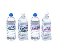 MyTinyWorld Juego de 4 botellas de agua miniatura de resina para casa de muñecas