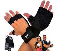 MYTITAN Guantes Gimnasio Mujer y Hombre con Muñequera Reforzada - Antideslizantes y Acolchados para Pesas, Crossfit, Calistenia, Kettlebell y Fitness