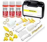 Mytovosn Kit purgado Frenos para Shimano, TEKTRO, MAGURA, Kit Sangrado Frenos de Disco Bicicleta de montaña Incluye Conectores metálicos, Incluido 180ml líquido de Freno Mineral de Alto Rendimiento
